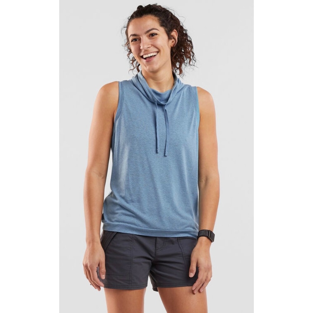 Prana Women's Cozy‎ Up Barmsee Tank Blue Size XL Outdoor Athleisure